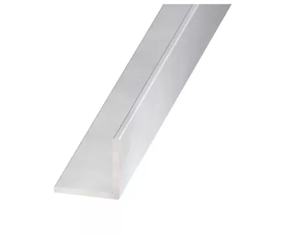 Cornière égale aluminium anodisé incolore 30 x 30 mm, 2 m