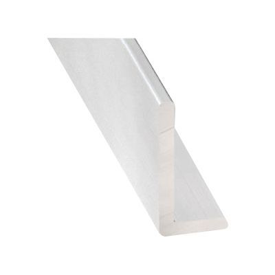 Cornière inégale alu anodisé incolore 25 x 15 mm, 2 m