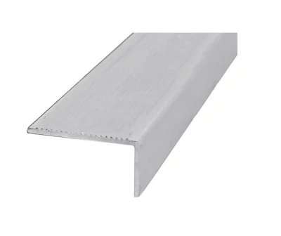 Nez de marche aluminium brut 40 x 14 mm, 2 m
