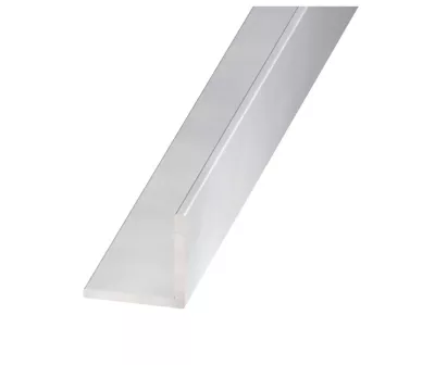 Cornière égale aluminium anodisé incolore 30 x 30 mm, 1 m