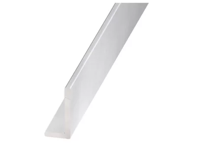 Cornière inégale aluminium anodisé incolore 25 x 15 mm, 1 m