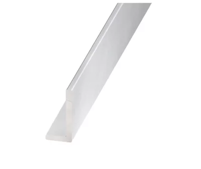 Cornière inégale aluminium anodisé incolore 40 x 10 mm, 1 m