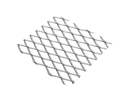 Tôle métal déployé aluminium brut Ep. 0,8 mm Mailles 16 x 8 mm, 100 x 50 cm