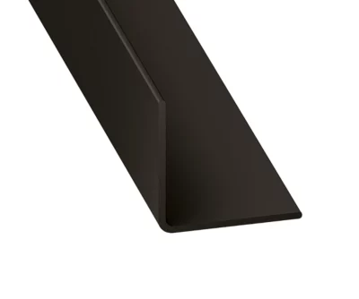 Cornière égale PVC noir 30x 30 mm, L. 2 m CQFD
