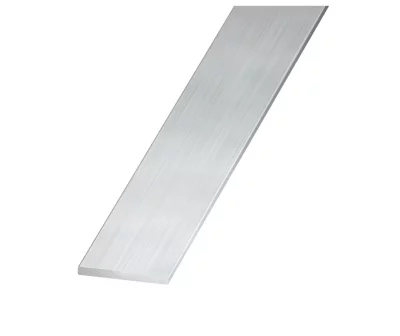 Plat aluminium brut effet argenté 30 x 2 mm, 1 m