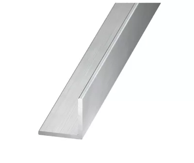 Cornière aluminium brut 15 x 15 mm, 1 m
