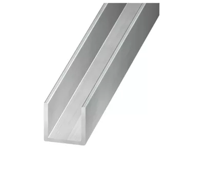 U aluminium brut 15 x 12 x 15 mm Ep. 1,5 mm, 1 m
