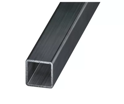 Tube carré acier verni 40 x 40 mm, 1 m