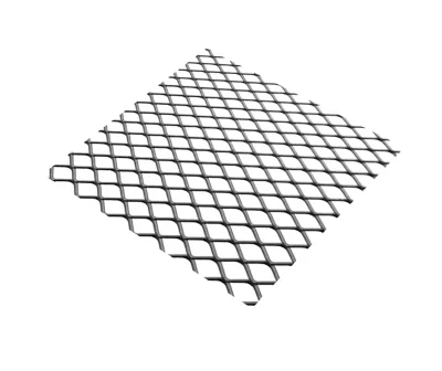 Tôle métal déployé acier brut Mailles 10 mm, 50 x 25 cm