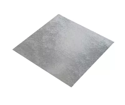 Tôle acier galvanisé lisse Ep. 1 mm, 50 x 25 cm