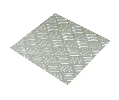 Tôle aluminium brut damier 100 x 50 cm