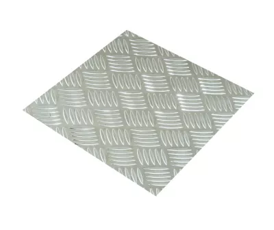 Tôle aluminium brut damier 50 x 25 cm