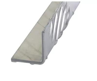 Cornière égale damier aluminium brut 40 x 40 mm, 1 m