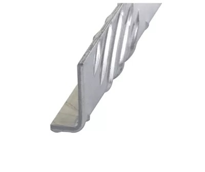 Cornière inégale damier aluminium brut 30 x 50 mm, 2 m