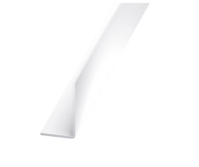 Cornière inégale PVC blanc 10 x 20 mm, 1 m