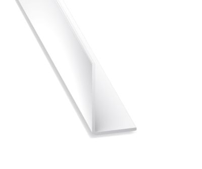 Cornière inégale PVC blanc 10 x 20mm, L. 2 m CQFD