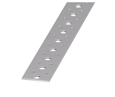 Plat perforé acier verni 40 x 2 mm, 2 m