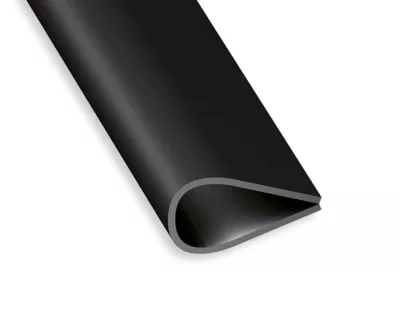 Serre-feuillet PVC noir 15 mm, L. 2m CQFD