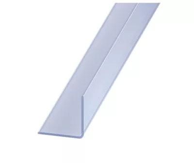 Cornière PVC transparent 20 x 20 mm, 2 m