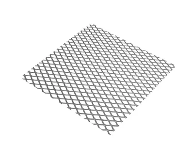 Tôle métal déployé acier brut Mailles 6 x 3,3 mm, 50 x 25 cm