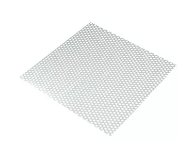 Tole perforée aluminium brut 50 x 25 cm