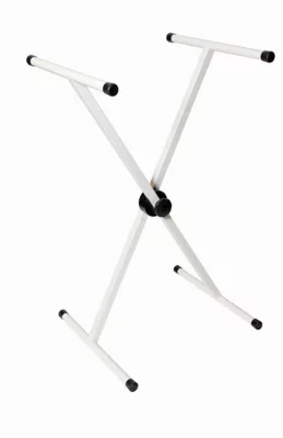 Tréteau pliant multifonction en acier époxy CQFD Campus blanc H. 38 à 95 cm
