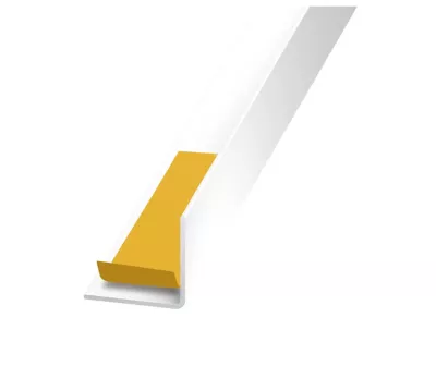 Cornière PVC blanc auto-adhésive 10 x 10 mm, 1.30 m