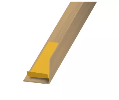 Cornière PVC chêne auto-adhésive 20 x 20 mm, 1.30 m