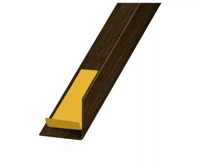 Cornière PVC wengé auto-adhésive 30 x 30 mm, 1.30 m