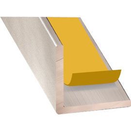 Cornière aluminium Inox auto-adhésive 15 x 15 mm, 1.30 m