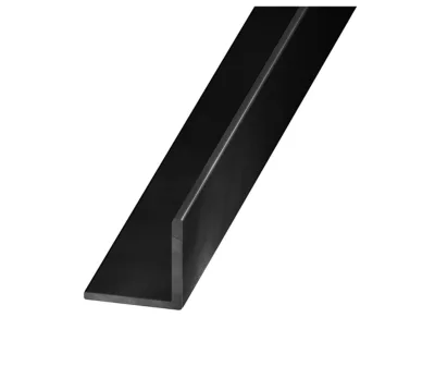 Cornière aluminium brossé noir 20 x 20 mm, 2,5 m