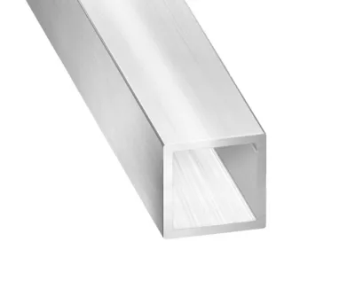 Tube carré aluminium argent 4 cm CQFD