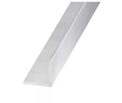 Cornière aluminium brut incolore 40 x 20 mm Ep. 1,5 mm, 1 m