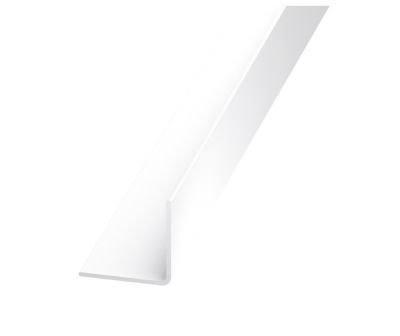 Cornière PVC blanc brillant 20 x 20 mm, 1,3 m