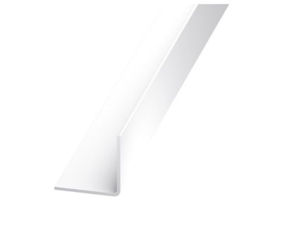 Cornière PVC blanc 15 x 15 mm, 2,5 m