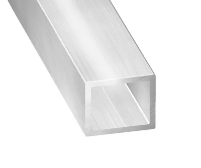 Tube rectangulaire aluminium argent 4,5 cm CQFD