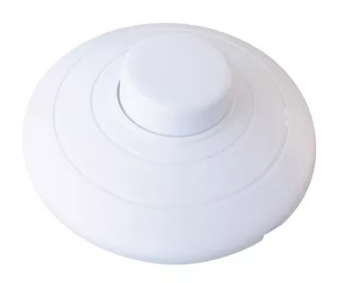 Interrupteur à pied unipolaire TIBELEC 2A 250V blanc