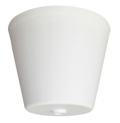 Pavillon de plafond cache-fils conique Tibelec blanc Ø8,9 x H.7 cm