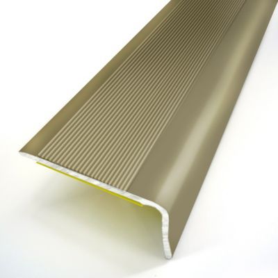 Nez de marche stratifié en aluminium anodisé, 36*24 mm, 110 cm.