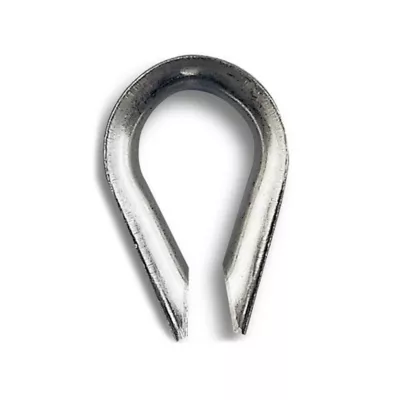 1 cosse-cœur en acier inoxydable Ø 10 mm