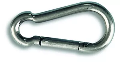 Porte-mousqueton type pompier ø 6 x l. 60 mm