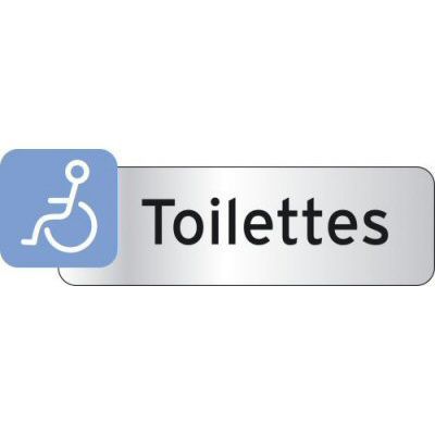 Plaquette indicatrice "Toilettes handicapé"