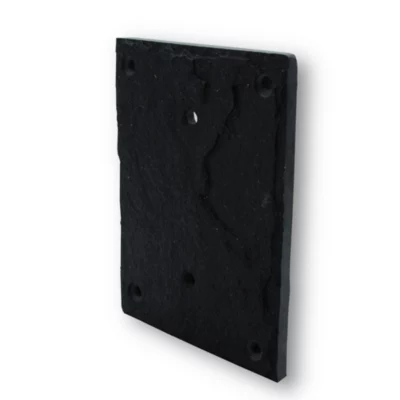 Plaque de numéro de rue, en schiste, noir, L.11,5 x l.15 cm, Chapuis CIXA10