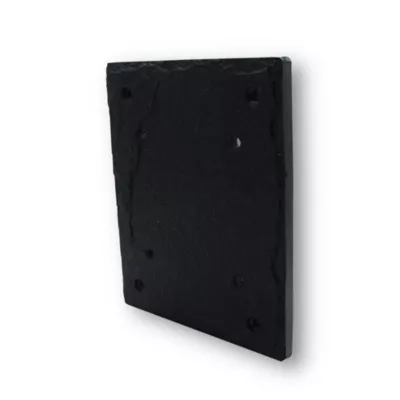 Plaque de numéro de rue, en schiste, noir, L.15 x l.18,5 cm, Chapuis CIXA11