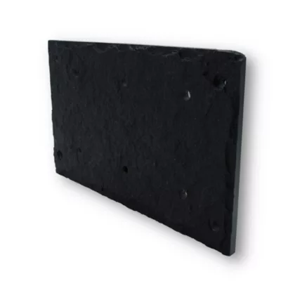 Plaque de numéro de rue, en schiste, noir, L.15 x l.25 cm, Chapuis CIXA12
