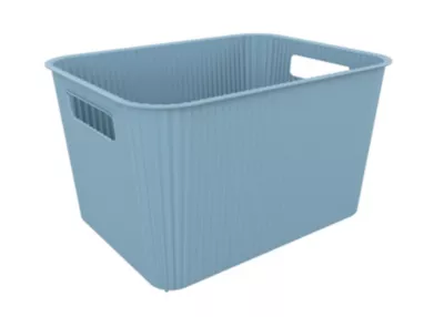 Panier de rangement en plastique bleu Vibes 14L
