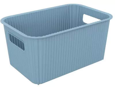 Panier de rangement en plastique bleu Vibes 4L