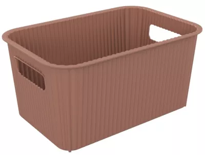 Panier de rangement en plastique mocha Vibes 4L