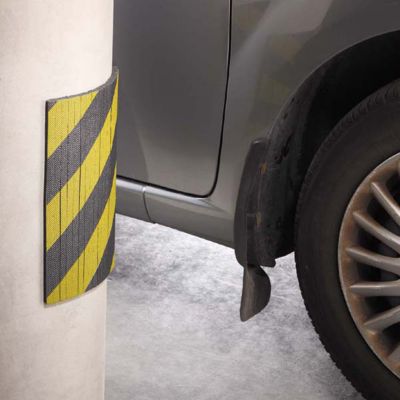 Mousse de protection carrosserie coupée en lamelle Mottez Jaune&Noir
