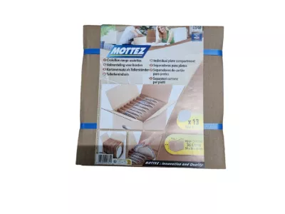Croisillons de calage en carton Mottez capacité maxi 13 assiettes